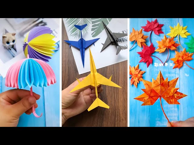 Easy craft ideas. Paper origami. Lovely paper crafts. DIY crafts