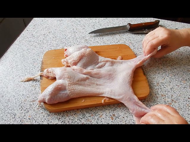 Фаршированная курица в духовке. Как отделить кости от мяса курицы для фарширования