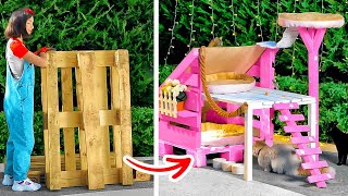 Как сделать милый кошачий домик из поддонов. Невероятные поделки для вашего заднего двора или сада