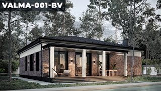 Проект одноэтажного дома VALMA-001-BV