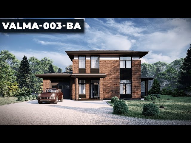 Проект двухэтажного дома VALMA-003-BA