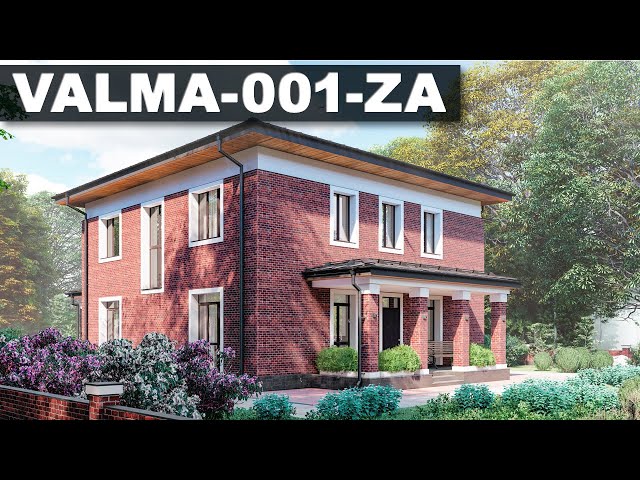 Проект двухэтажного дома VALMA-001-ZA